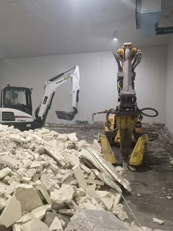 Demoliciones parciales de edificios en Madrid